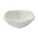 Maxbell Ceramic Ruffle Decorative Bowl Serving Bowl for Wedding Living Room Entryway Matte white