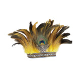 Maxbell 5xFeather Headdress Accessory Headband for Carnival Costume Festival Halloween adult