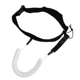 Maxbell Maxbell 10ft Surfboard SUP Leash Waist Hip Belt Stretch Rope White