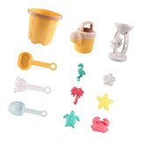 Maxbell Beach Toys Sand Set Summer Beach Bucket for Boys and Girls Age 3-10 Backyard Yellow