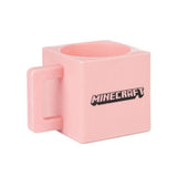 Maxbell Square Coffee Mug Decor Milk Tea Water Cup for Party Supplies Kitchen Office Pink