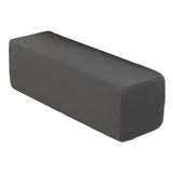 Maxbell Couch Arm Rest Pillow Zipper Design Armrest for Armchair Bedroom Living Room Dark Gray