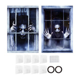 Maxbell Happy Halloween Wall Posters Scary Chilling Face Poster for Pub Party Office Style E
