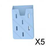 Maxbell 5xPhone Card Holder Silicone Phone Pouch for Drivers ID Card All Mobile Phones Blue