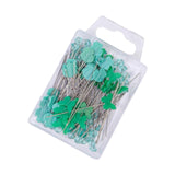 Maxbell 80Pcs Straight Pins for Garment Making Graduation Ceremonies Clothing Making green