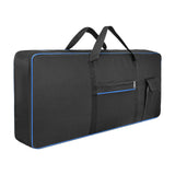 Maxbell 61Key Keyboard Bag Padded Electric Piano Case for Concert School Performance Blue
