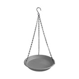 Maxbell Birds Feeder and Birdbath Bowl with Chains Bird Food Tray for Gift Lawn Yard Grey