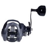 Maxbell Baitcasting Fishing Reel Portable Supplies 7.2:1 High Speed Gear Ratio Black for Right Hand