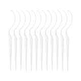 Maxbell 12x Eyelash Display Sticks Portable Eyelash Holders for DIY Beginners Travel Clear