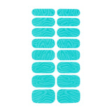 Maxbell Maxbell 16 Pieces Full Nail Wraps Gifts Beauty Cured Gel Nail Strips for Women Salon Green