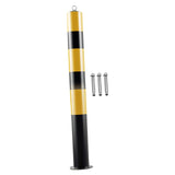 Maxbell Safe Bollard Post 30' H Metal Parking Barrier for Parking Road Intersections Top Ring