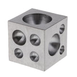 Maxbell Heavy Duty Dapping Block Square with Polished High Smooth Round 18 Cavities, 2" x 2" x 2", 2 - 38mm Diameter Metal Forming Dapping Doming Punch Block - Aladdin Shoppers