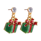 Maxbell Maxbell Pair Christmas Gift Box Pendant Earring Ear Stud Wedding Prom Xmas Gift