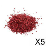 Maxbell 5xRealistic Miniature Leaves Simulation Leaves for Train DIY Mini Model Layout Red