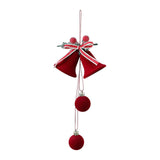 Christmas Bell Ornament Charm Jingle Bell for Window Party Supplies Festival bow double bell