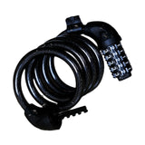 Maxbell Security Bike Lock Black Coiling Combination Bike Lock for Kids Scooter