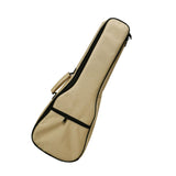 Maxbell Ukulele Bag Portable Storage Pocket for Concert Tuning Clips Music Textbooks Khaki 71cmx28cmx6cm