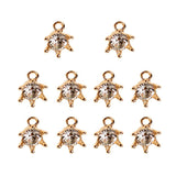 Maxbell 10Pcs Cute Crystal Crown Charms Pendants Fit Bracelet DIY Jewelry Crafts - Aladdin Shoppers