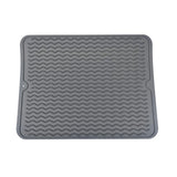 Maxbell Maxbell Silicone Dish Drying Mat Dish Drying Mat for Sink Dishes Liner for Hot Pots dark grey S