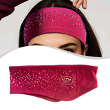 Figure Skating Headband Non Slip Portable Hair Band for Football Adults Yoga Bordeaux violet
