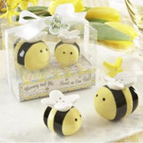 Maxbell 4xCeramic Bee Salt & Pepper Shakers Wedding Favors