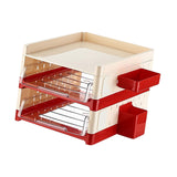 Maxbell Desk File Holder Sturdy Multipurpose Stationery Storage for Home Workstation