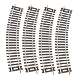 Maxbell 4Pcs HO Scale Track DIY Scene Railroad Track for 1:87 Birthdays