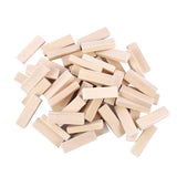 Maxbell 100x Wooden Blocks -2inch - Wood Rectangle Blocks for Crafts & DIY Projects