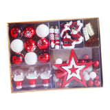 Maxbell 79 Pieces Christmas Ornaments Xmas Ornaments for Wedding Engagement Festival