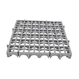 Maxbell Modular Interlocking Floor Tile Splicing 40x40x4 cm Square Holes Floor Grill Gray