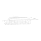 Maxbell Hanging Pullout Drawer Decor Sliding Under Shelf for Office Cabinet Cupboard White Medium