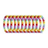 Maxbell 10x Hawaiian Party Leis Tropical Flower Necklace for Stage Performance Beach A