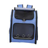 Maxbell Pet Carrier Backpack Pet Travel Bag for Hiking Travel Small Medium Sized Pet Blue