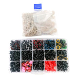 Maxbell 792 Pieces Safety Eyes and Noses Decor for Arts Plush Animals Plush Toy Bear