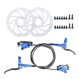 Maxbell Maxbell Universal Bike Disc Brakes Refit Parts F160/R140 for FAT Bike Trail Bike Blue 2 Discbrake