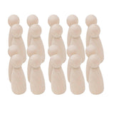 Maxbell 40 Pieces Male Female Wooden Peg Dolls Set DIY Art Craft Wedding Cake Topper