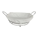 Maxbell Bread Basket Iron Vegetable Baskets for Dining Table Cabinet Kitchen Counter Silver