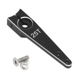 Maxbell 25T Servo Arm Sturdy Upgrade Replace RC Accessory for RC Car RC Vehicles DIY Black 1.25 inch