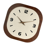 Wall Clock Modern Housewarming Gift Non Ticking for Living Room Hotel Office Square