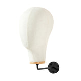 Maxbell Manikin Head Wall Mounted Sturdy Wig Hat Display Holder Hairdresser Training 25cm Hook