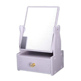 Maxbell 360 Degree Swivel Desktop Free Standing Vanity MakeUp Mirror With Drawer