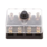 Maxbell 2xUniversal Car 4 Ways Screw Down Fuse Block Box Holder for European GBC Fuse