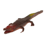 Maxbell Maxbell Simulation Animal Model - Rubber Crocodile Model Figures Kids Gift Joke Props Brown