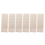 60Pcs Unfinished Rectangle Wood Sign Plaque Crafts Wooden Pieces Blank