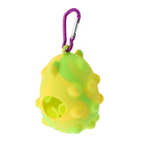 Pet Waste Bag Dispenser with Carabiner Storage Portable Dog Poop Bag Holder Yellow - Aladdin Shoppers