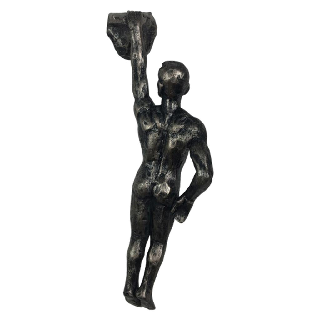 Maxbell Maxbell Climbing Man Sculpture Statue Wall Art Gift For Home Decor One-handed