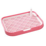 Maxbell Dog Toilet Reusable Dog Potty Tray Toilet for Other Pets Puppy Small Animals Pink