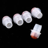 Maxbell Maxbell 5Pcs Replacement Ball Roller Tops for Essential Oils Bottles  Wine Red