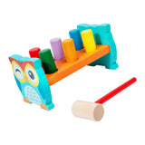 Maxbell Pounding Bench Wooden Toys with Mallet Pounding Bench Toy for Girls and Boys
