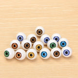 Maxbell 2 x 16Pcs 14mm 16mm Round Acrylic Doll Eyes Eyeballs for Porcelain Dolls Masks